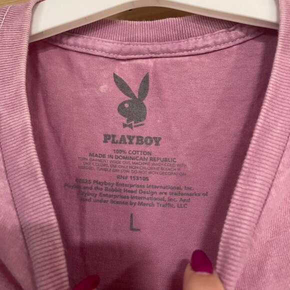 Pink Playboy Cherry Tee - Picture 2 of 4